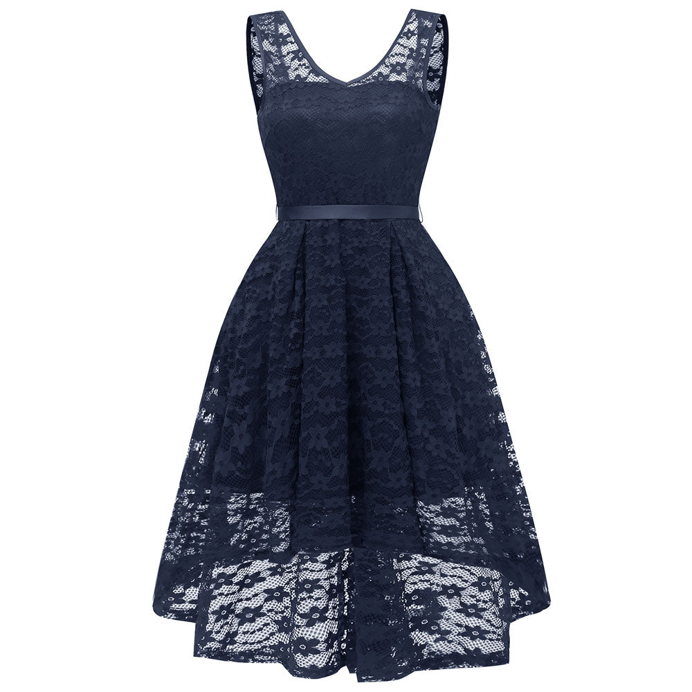 Rochie de ocazie, de domnisoare de onoare, moderna, din dantela