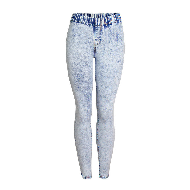 Jeans de dama prespalati, pe corp, pantaloni din denim cu croiala tip creion, skinny, ultra-mulati pe corp