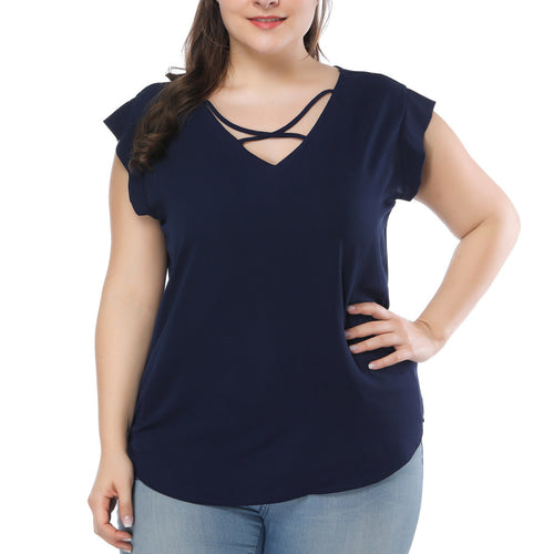 Bluza femei, din chiffon, cu snur incrucisat, fara maneci