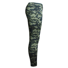 Jeans skinny imprimeu verde army, camuflaj, pantaloni de dama, pe corp, croiala tip creion, Camo jeans