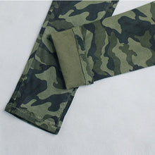 Jeans skinny imprimeu verde army, camuflaj, pantaloni de dama, pe corp, croiala tip creion, Camo jeans